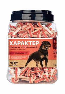 Грин Кьюзин ХАРАКТЕР (Сушеные утиные сендвичи) 750г 1/6 XaDc750t