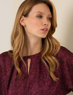 Bordo Dokuma Elbise - Pierre cardin фото 3