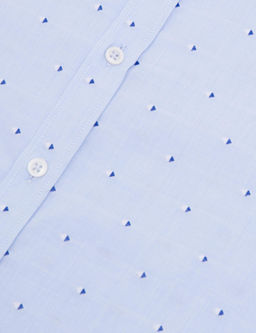 Синяя зауженная рубашка с длинным рукавом - Cacharel фото 9