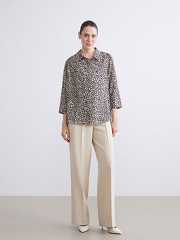 Leopar Desenli Kad?n G?mlek