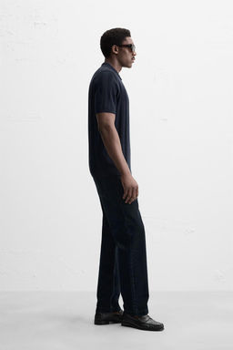 RIBBED KNIT POLO SHIRT - Zara фото 5