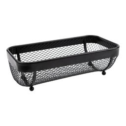 Корзина для фруктов (фруктовница) металлическая Walmer Mesh 30х16х9.4 см, цвет черный