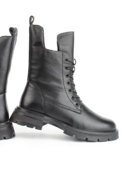 04-A917-1M BLACK Ботинки зимние женские (натуральная кожа, натуральная шерсть) - Фабричный китай фото 10