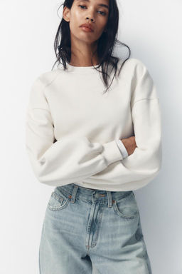 TRF HIGH-WAIST WIDE-LEG FULL-LENGTH JEANS - Zara фото 9