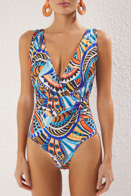 TRENDYOLMILLA Siyah Derin V Yaka Drapeli Regular Mayo TBESS24MA00144  фото 13