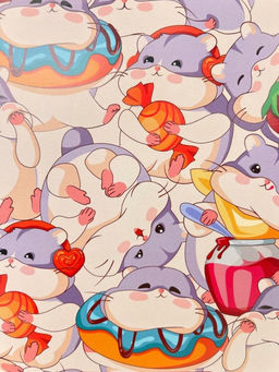 Скетчбук "Хомячки" 14х20 см, плотность 100 гр