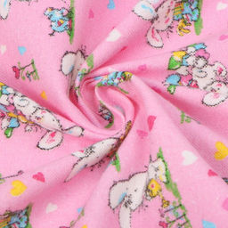 Пеленка Крошка Я Зайчата, 90*120 см, 100 хлопок, фланель  фото 4