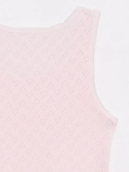 Bisiklet Yaka Kendinden Desenli K?z ?ocuk Atlet 2li - Waikiki фото 3