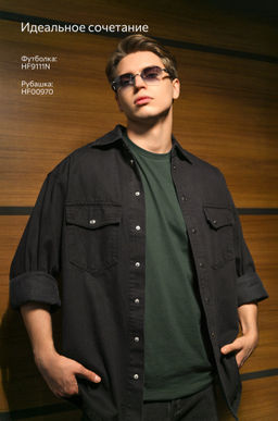 Мужская базовая футболка из хлопка 3 шт. Happy Fox фото 114