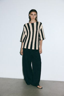 Top de punto con escote barco - H&m фото 3
