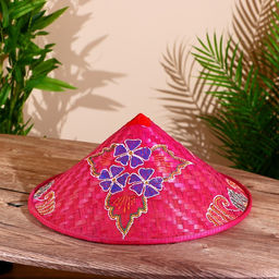 Бамбуковая шляпа 38 см розовая - Simaland фото 2