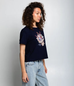 Футболка #КТ511 (5), тёмно-синий - Dommod фото 2