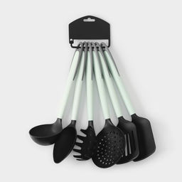 Набор кухонных принадлежностей Доляна «Софти», 6 предметов, пластик, МИКС