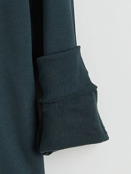 Bisiklet Yaka Erkek Kal?n Sweatshirt