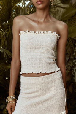 KNIT BANDEAU TOP - Zara фото 2