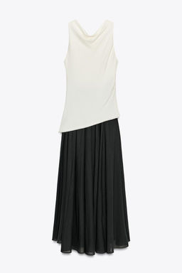 ZW COLLECTION COMBINED HALTER DRESS - Zara фото 7