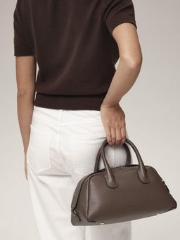 Кожаная сумка Kandys DBR 31206 коричневый торф  фото 5