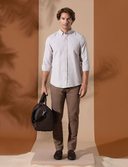 Kahverengi Arm_rl_ Slim Fit Chino Pantolon