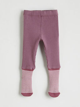 Beli Lastikli K?z Bebek ?orapl? Pijama Alt