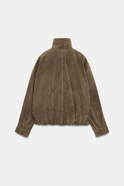 100% VOLUME SUEDE LEATHER JACKET - Zara фото 6