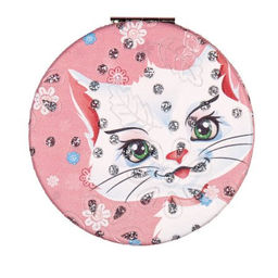 Зеркало карманное 7 см / GT358 /уп 50/300/ кожзам стразы - Галеонтрейд фото 7