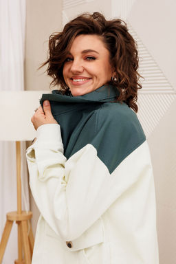 Бомбер BegiModa 2018 молочный  фото 5