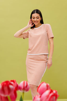 Юбка Lars Style 769ю-Р бледно-оранжевый