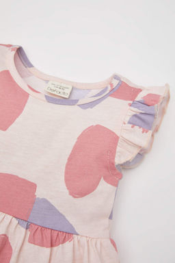 Платье из двух частей без рукавов с рисунком для маленьких девочек - Defacto фото 5