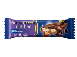 Батончик Protein nut bar со вкусом шоколада с цельным лесным орехом, тм Ё|батон, 40 г