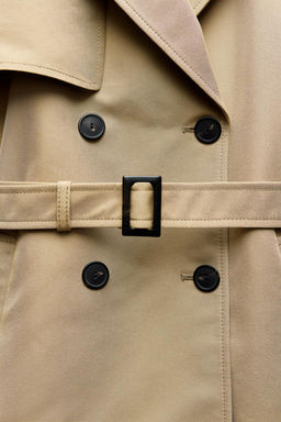 DOUBLE-BREASTED TRENCH COAT WITH BELT - Zara фото 7