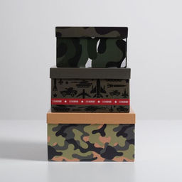 Набор подарочных коробок 3 в 1 23 февраля, упаковка, 18?18?10?22?22?12 см