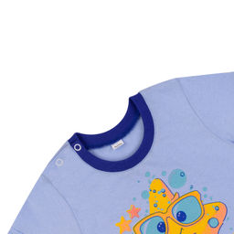 Костюм детский голубой/василек рисунок звезда 7057п (80, 52)