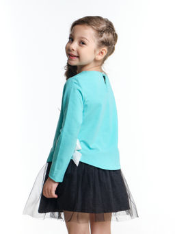Платье для девочки UD 6098 бирюза - Mini maxi фото 3