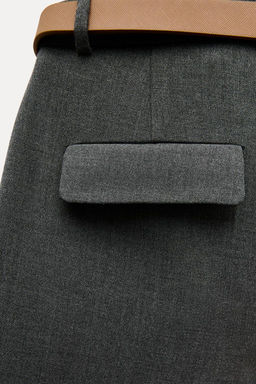PLEATED TROUSERS WITH BELT - Zara фото 7