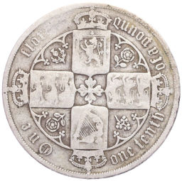 1 флорин (2 шиллинга) 1883 года Великобритания