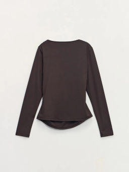 Лонгслив с декоративным узлом / Zarina  фото 9