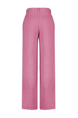 Gul Kurusu %100 Keten Pileli Yuksek Bel Wide Leg Pantolon TWOSS24JE00245 - Trendyolmilla фото 14