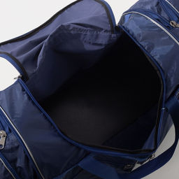 Сумка дорожная на молнии, с увеличением, 4 наружных кармана, длинный ремень, цвет синий - Simaland фото 5