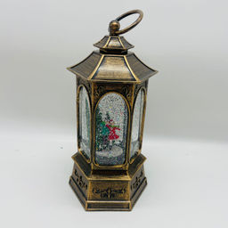 Новогодний декор Фонарь стекло - Зимнее катание 26 см (арт. 8894С) - Ип лебедев о.ю фото 4