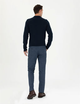 Lacivert Ekstra Slim Fit Kuma_ Pantolon