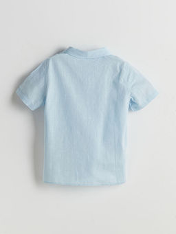 Basic Cepli Erkek ?ocuk Poplin G?mlek