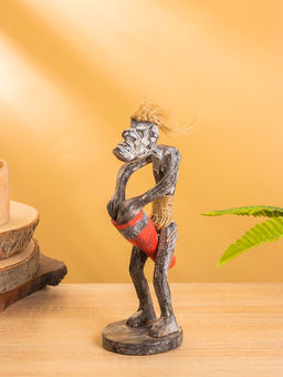 Сувенир «Абориген с джембе», 8×7×21 см, дерево