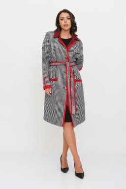 БЕЛАРУСЬ Кардиган Д 2867/черно-красный