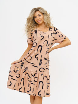 872 Платье "Бежевый"