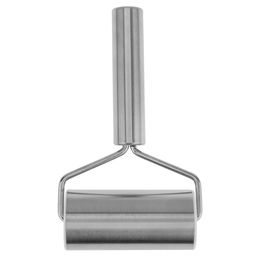 Скалка-валик для раскатки теста из нержавеющей стали, 9,5х4,7х4,7см (18,7х11,2х4,7см) в блистере (Китай) - Домашняя мода фото 2