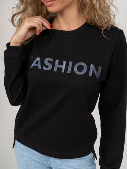 Толстовка женская, цвет черный