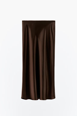 SATIN MIDI SKIRT - Zara фото 9