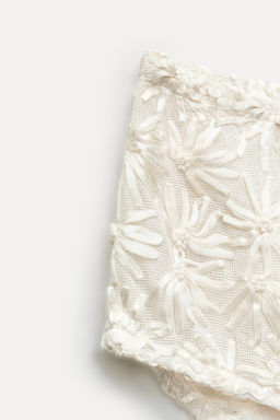 EMBROIDERED BEADED SHORTS - Zara фото 4