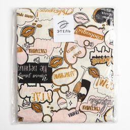 Простыня банная Этель Девичник 150х180 см, вафля 200г/м2, 100% хл  фото 5