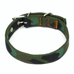 Ошейник брезентовый двухслойный Камуфляж, 58 х 2,5 см - Пижон фото 2